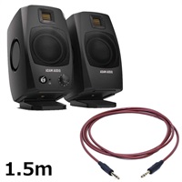 D3V Black (ペア) 【PASSGO REDスピーカーケーブルセット(TRS-TRS)1.5ｍ】(国内正規品)(アダム)(モニタースピーカー)(レコーディング・DTM)(デスクトップ・モニタースピーカー)