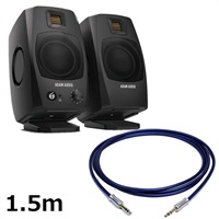 D3V Black (ペア) 【PASSGO BLUEスピーカーケーブルセット(TRS-TRS)1.5ｍ】(国内正規品)(アダム)(モニタースピーカー)(レコーディング・DTM)(デスクトップ・モニタースピーカー)