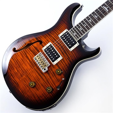 P.R.S. USED 中古 SE Custom 24 Semi-Hollow Piezo (Orange Tiger Smokeburst) SN.CTIG112477