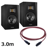 T5V (ペア)【PASSGO REDスピーカーケーブルセット(XLR-XLR)3.0ｍ】(アダム)(2ウェイモニタースピーカー)