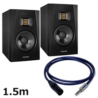 T5V (ペア)【PASSGO BLUEスピーカーケーブルセット(TRS-XLR)1.5ｍ】(アダム)(2ウェイモニタースピーカー)