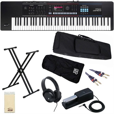 JUNO-D7[キーボード入門セット］鍵盤堂オリジナル・背負えるケース＆レインカバー付き！ ローランド シンセサイザー ※配送事項要ご確認【kbdset】