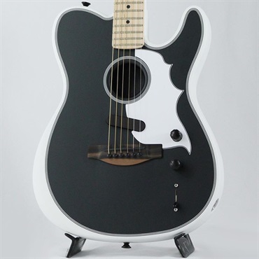 Fender Acoustics Jack White Triplesonic Acoustasonic Telecaster (Satin Arctic White with Black Top/Maple) 【特価】