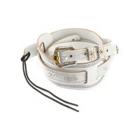 Gretsch Vintage Tooled Leather Guitar Strap(White))[9220026000]