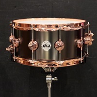 DRVD6514SVPBK [Collector's Satin Black Over Brass Snare 14''×6.5'' / Copper Finish Hardware]【日本初入荷/特注品】