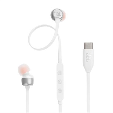 JBL Tune 310C USB White (ホワイト)(ジェイビーエル)(イヤホン)(USB-C)(ハイレゾ対応)(リモコン付き)(JBLT310CWHT)【国内正規品・1年保証】