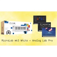 MicroLab mk3 WH + Analog Lab Pro バンドル 【予約商品・6月13日発売予定】 (アートリア)(マイクロラボ)(アナログラボプロ)(MIDIコントローラー)(ソフトシンセ)