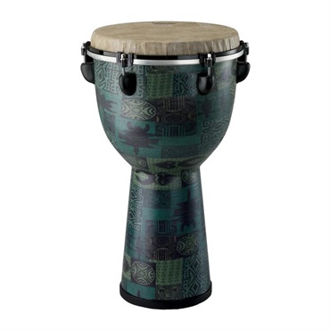 REMO LREMDJ611232 [Apex Djembe Drum - Green Kinte， 12 inch