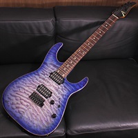 Angel Quilt Maple Top Abalone to Deep Ocean Blue Burst with Binding SN. 04-28-26N