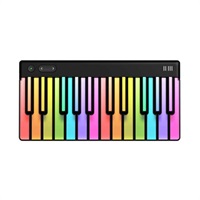 【予約商品・6月19日発売予定】Piano M (ロリ)(ROLI Learnアプリ対応)(24鍵・MIDIキーボード)(ポリフォニックアフタータッチ)(発光鍵盤)(バッテリー内蔵)(Bluetooth)(USB-C接続)(国内正規品・2年保証)