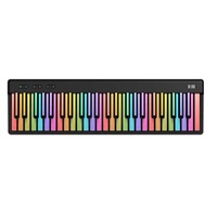 【予約商品・6月19日発売予定】Piano (ロリ)(ROLI Learnアプリ対応)(49鍵・MIDIキーボード)(ポリフォニックアフタータッチ)(発光鍵盤)(バッテリー内蔵)(Bluetooth)(USB-C接続)(国内正規品・2年保証)