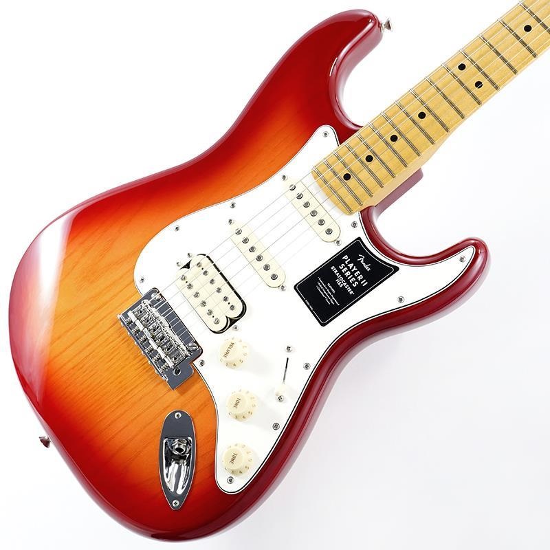 メンテ済み レア Fender Mexco Stratcaster キルトトップ Fender MEX Player II Stratocaster HSS (Aged Cherry Burst/Maple