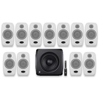 iLoud Micro Monitor Pro + iLoud Sub 7.1.4 Bundle (White)(iLoud 7.1.4 Immersive Bundles)(イマーシブ制作向け)(アイケーマルチメディア)(モニタースピーカー)(サブウーファー)