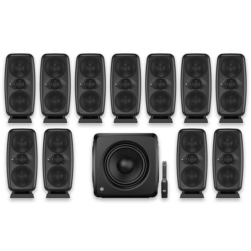 IK Multimedia iLoud MTM MKII + iLoud Sub 7.1.4 Bundle (Black