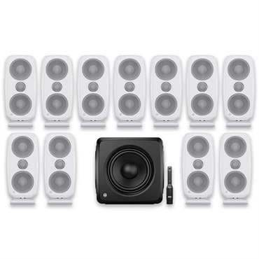 IK Multimedia iLoud MTM MKII + iLoud Sub 7.1.4 Bundle (White)(iLoud 7.1.4 Immersive Bundles)(イマーシブ制作向け)(アイケーマルチメディア)(モニタースピーカー)(サブウーファー)