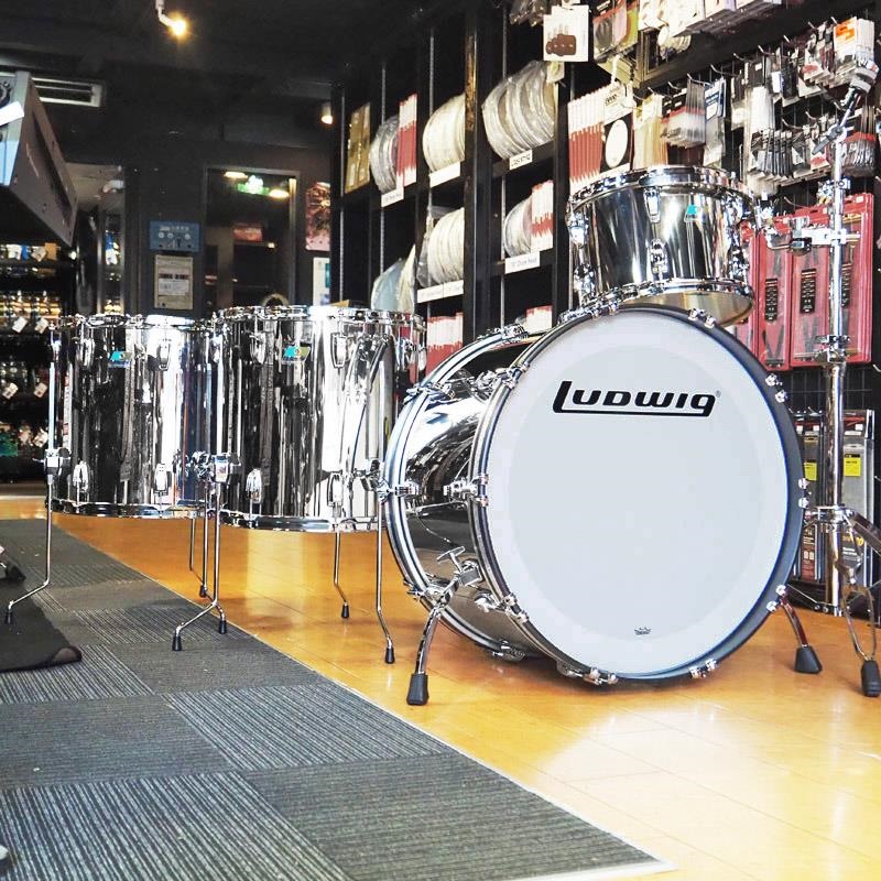 Ludwig 50th Anniversary of Stainless Steel 4pc Drum Set [24BD.13TT.16FT.18FT]の商品画像