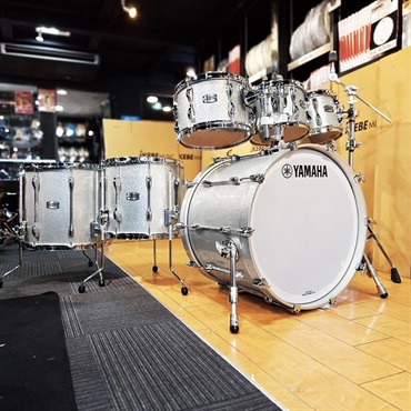YAMAHA Recording Custom 6pc Drum Set - シルバースパークル[22BD.8TT.10TT.12TT.14FT.16FT]【ヤマハアブソルートドラムショップ限定カラー】