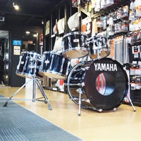 USED 中古 80s YD9000G ＆YD9000RCP Recording Custom 5pc Drum Kit[22BD，10TT，12TT，14TT，15TT、16FT/ Solid Black][Made In Japan]