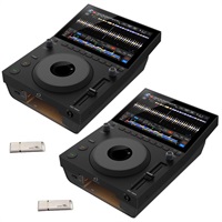 CDJ-1500X TWINセット 【予約商品 / 7月29日発売予定】【今なら16GB USBメモリースティック × 2本プレゼント】(アルファシータ)