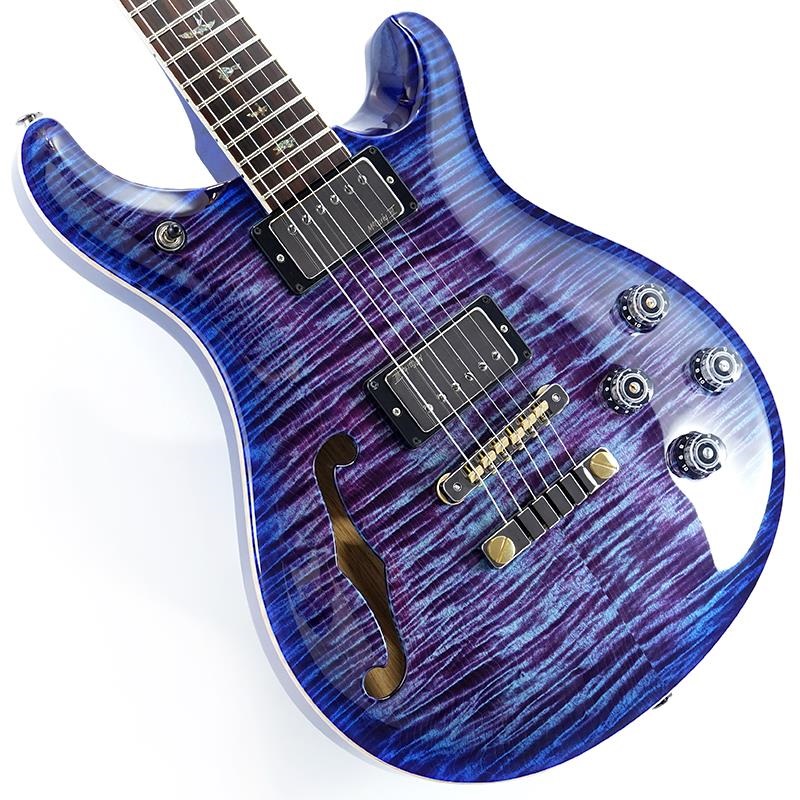 P.R.S. Wood Library McCarty 594 Semi-Hollow (Violet Blue Burst) SN