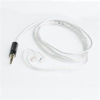 Standard Cable qdc2pin 1.2m WHT (ホワイト)(キューディーシー)(ケーブル)(イヤモニ)(IEM)(3.5mm3極)(銀メッキ銅ケーブル)