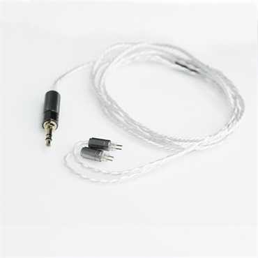 Standard Cable IEM2pin 1.5m WHT (ホワイト)(キューディーシー)(ケーブル)(イヤモニ)(IEM)(3.5mm3極)(銀メッキ銅ケーブル)