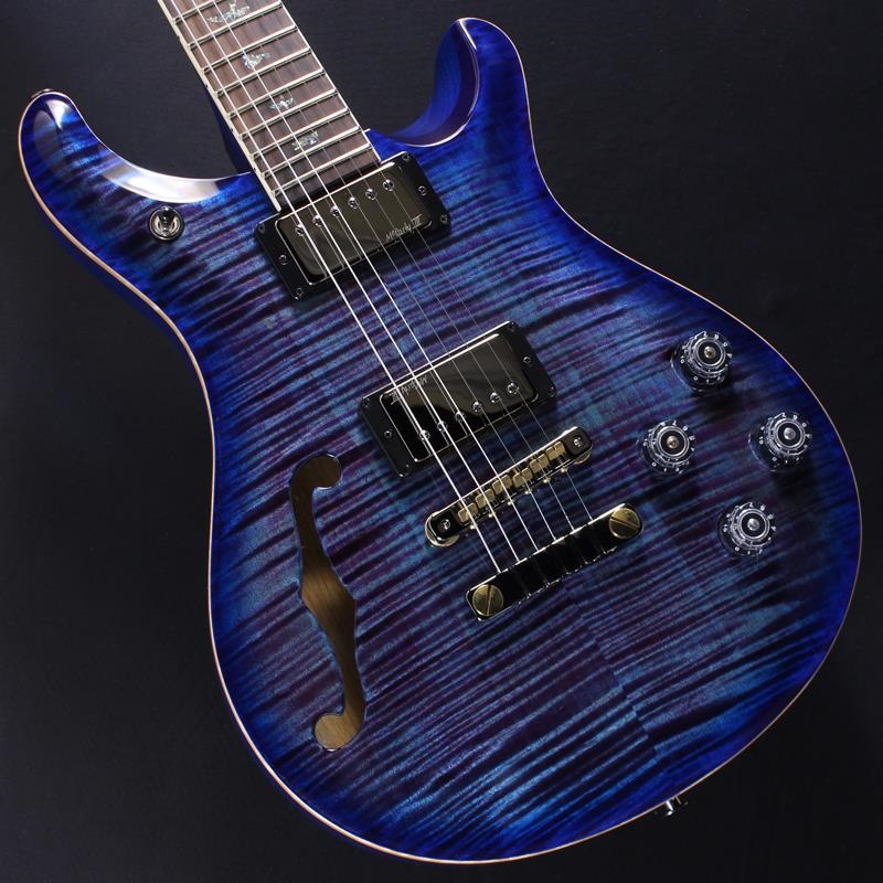 P.R.S. Wood Library McCarty 594 Semi-Hollow (Charcoal Purple Burst