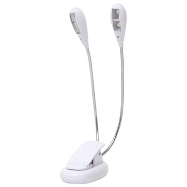 キョーリツ KML-02 WH (ホワイト)(クリップ式LEDライト)(KC)(グースネックタイプ)(タン4電池)(KML02)