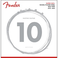 Fender 250RH Super 250 Guitar Strings， Nickel Plated Steel， Ball End， 250RH Gauges .010-.052