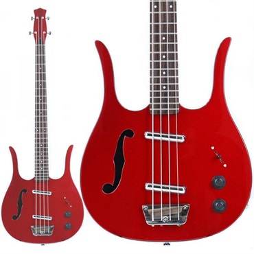 Danelectro LONGHORN BASS (Dark Red Metallic)[Ikebe Original Model] 【特価】 【IKEBE BASS OUTLET オープン記念セール】