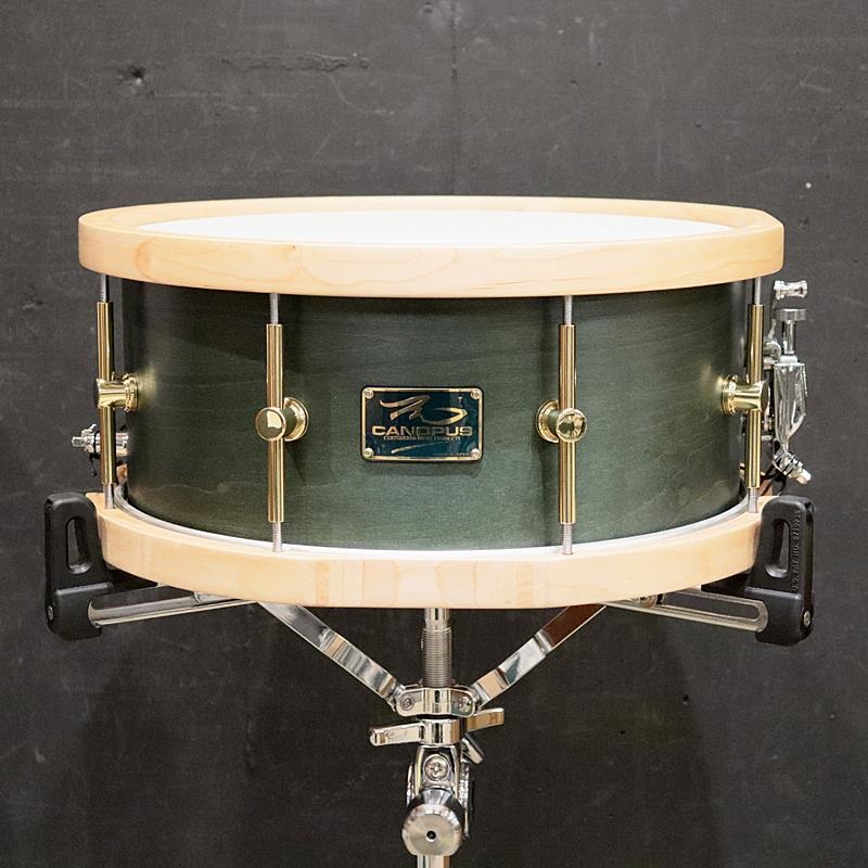 CANOPUS MO-1465WH [MO Snare Drum 14''×6.5'' w/Wood Hoop - Black
