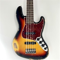 Ikebe 50th Anniversary Custom Built Custom Classic Jazz Bass V Heavy Relic (SFAB3CS)