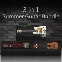 3-in-1 Summer Guitar Bundle (ウクレレ)(夏)(バンドル)(アンプルサウンド)(オンライン納品)(2時間以内に納品)