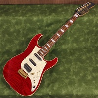 USED 中古 Studio Elite Deluxe Quilt Maple Top Trans Red with Multilayer Binding SN. 05108
