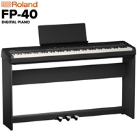 (予約商品・9月19日発売)FP-40-BKB（ブラック）& 純正・専用スタンド&3本ペダルセット Digital Piano