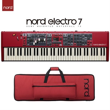 Nord Electro 7 73 & 専用ソフトケースセット (ノードエレクトロ7) (73鍵盤) (73Key) (NordElectro7) SEMI WEIGHTED WATERFALL 73 (代引不可)
