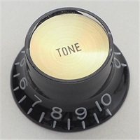 Inch Reflector Knob Tone Black (Gold Top)[#9688]