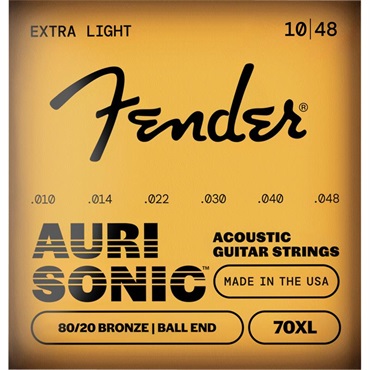 Fender USA AuriSonic 70 80/20 Bronze Acoustic Guitar Strings[#0730070402]