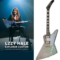 Lzzy Hale Explorer Custom (Black Diamond Holographic Sparkle)