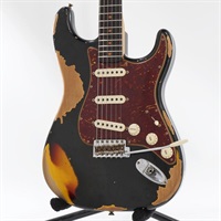USED 中古 2021 Limited Edition 1961 Stratocaster Heavy Relic Aged Black over 3-Tone Sunburst Roasted Maple Neck 2023 [SN. CZ566964]