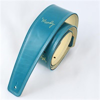 Leather-Leather 2.5inch Long Tail　[Sapphire Blue-Cream]