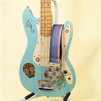 ノット・スリップ・ノット（NSN）ラメレインボーギターストラップ.(dot)｜Not Slip Not Lame Rainbow & Silver Dot Guitar Strap