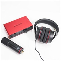 【メーカーB級品】Scarlett 2i2 Studio gen4 (Cubase LE付属)(コンデンサーマイク/ヘッドフォン/マイクケーブル付属・スタジオパック)(2in2out・USB-C オーディオインターフェイス)(フォーカスライト)(スカーレット)(4th Gen)