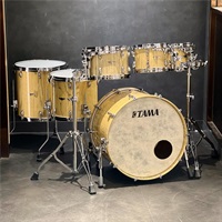 USED 中古品 STAR Walnut 6pc Drum Kit [22BD，16&14FT，12&10&8TT] -Antique White Chestnut-【各シェルケース付属！】