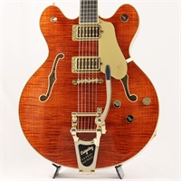 Professional Collection Broadkaster LX Figured Center Block with String-Thru Bigsby and Gold Hardware (Bourbon Stain/Ebony) [SN.JT25124223] 【B級特価】