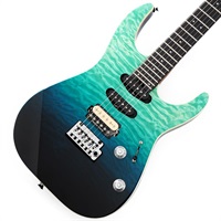 Pro-Mod Plus Dinky DK24 HSS 2PT EB QM (Blue Curacao/Ebony) 【特価】