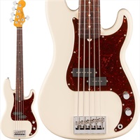 American Professional Precision Bass V (Olympic White/Rosewood) ［2026 Model］