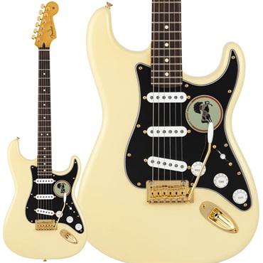 Fender MEX George Harrison Dark Horse Records Stratocaster (Olympic White with Custom Dark Horse Graphic on Back) 【期間限定受注生産モデル】【2027年3月以降順次入荷予定 】