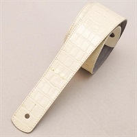 【国産本革ストラップ】EMBOSSED CROCO(Vintage White) / Slim / M-Size(エレアコ専用テイル)