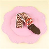 wwギターストラップ③　レッドブラウン｜ww Guitar Strap③ Red Brown